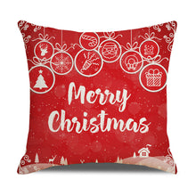 Load image into Gallery viewer, 4 Pack New Christmas Linen Pillowcase
