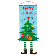 Load image into Gallery viewer, Merry Christmas Ornament Santa Claus Banner Flag Door Window Hanging Xmas Decor
