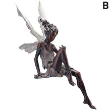 Load image into Gallery viewer, Resin handicraft flower fairy garden ornament Turek sitting demon statue
