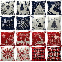 Load image into Gallery viewer, 4 Pcs  45x45cm/18x18inch  Christmas Pillow Cover Cushion Cover
