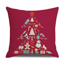 Load image into Gallery viewer, 4 Pack New Christmas Linen Pillowcase
