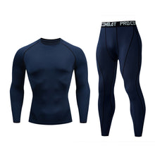 Load image into Gallery viewer, Quick Dry Men&#39;s Thermal underwear Sets Running Compression Sport Suits
