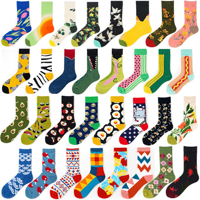 5 Pair Women Autumn and winter trend cotton socks