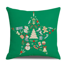 Load image into Gallery viewer, 4 Pack New Christmas Linen Pillowcase
