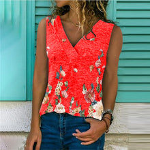 Load image into Gallery viewer, Female Floral Printed T Shirt Casual Streetwear

