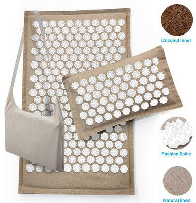 Acupressure Mat, Massage Mat Acupuncture Pillow Set Yoga Mat Needle Relieve Back