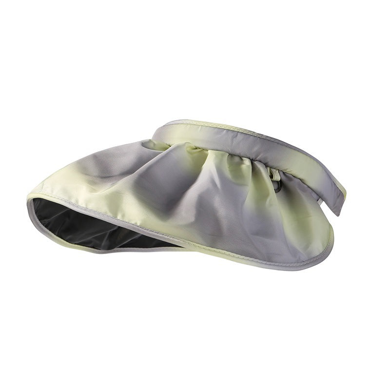 Women's summer big eaves sun hat gradual change empty shell sun hat