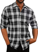Load image into Gallery viewer, Autumn Winter Flannel Checkered  Men Shirts
