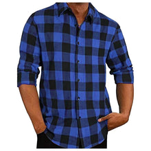 Load image into Gallery viewer, Autumn Winter Flannel Checkered  Men Shirts
