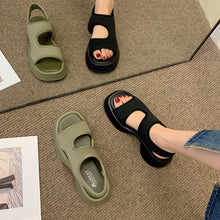 Load image into Gallery viewer, Casual stretch cloth all-match platform platform sports sandals
