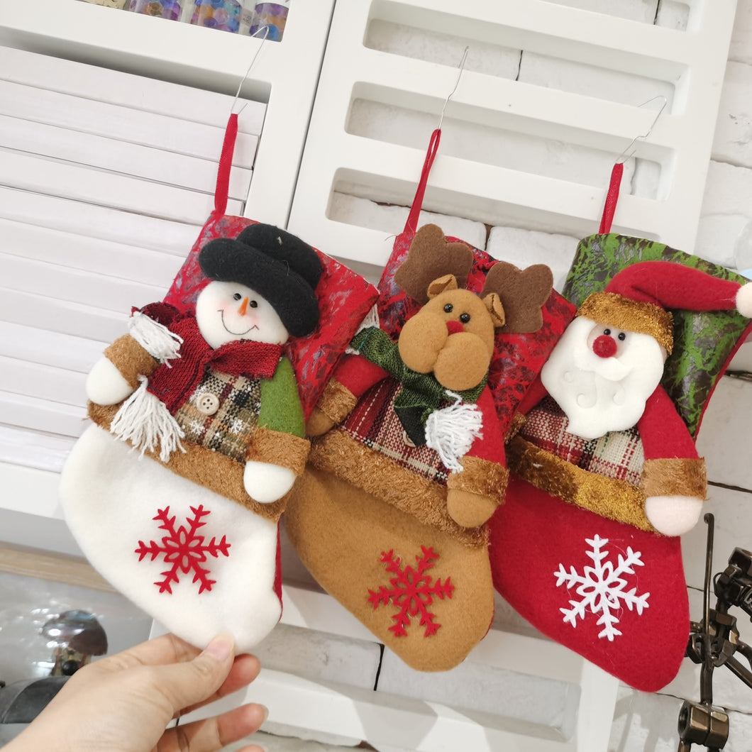 3 Pack Christmas stocking gift bag