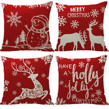 Load image into Gallery viewer, 4 Pcs  45x45cm/18x18inch  Christmas Pillow Cover Cushion Cover
