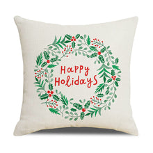 Load image into Gallery viewer, 4 Pack New Christmas Linen Pillowcase
