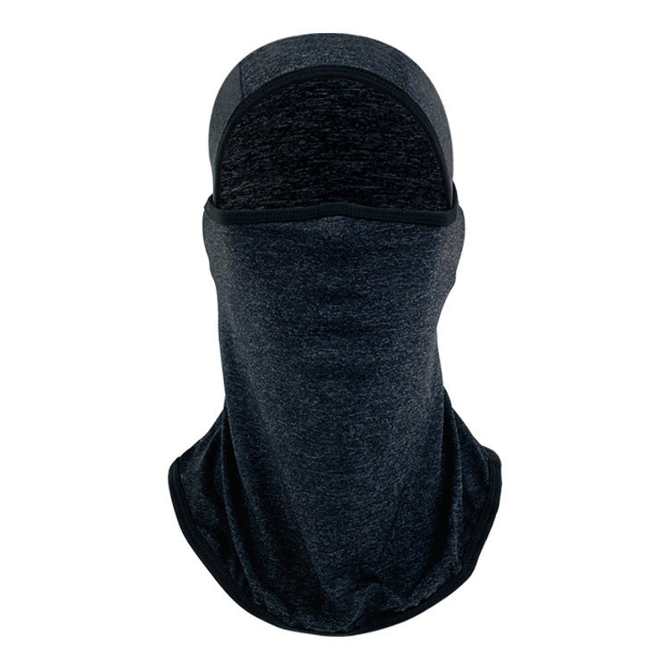 Summer Outdoor Ice Silk Sunscreen Headgear Mask