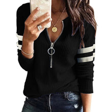Load image into Gallery viewer, Autumn and Winter Warm Tops Long Sleeve Tee Shirts Knitted Sweater
