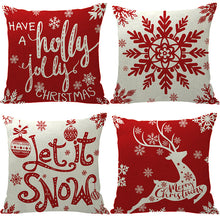 Load image into Gallery viewer, 4 Pcs  45x45cm/18x18inch  Christmas Pillow Cover Cushion Cover
