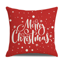 Load image into Gallery viewer, 4 Pack New Christmas Linen Pillowcase
