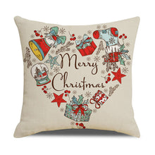 Load image into Gallery viewer, 4 Pack New Christmas Linen Pillowcase
