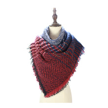 Load image into Gallery viewer, New women plaid scarf
