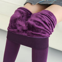 Load image into Gallery viewer, Fashion Women Autumn Winter Thick Warm Brushed Lining Stretch Fleece Pants
