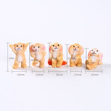 Load image into Gallery viewer, 5 Pcs Mini Cute Rabbit Model Craft Gift Bonsai Decor
