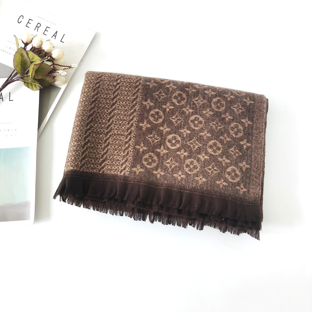 Luxury Cashmere Scarf Winter Women Pashmina Shawls