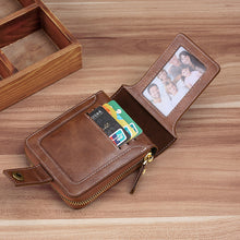 Load image into Gallery viewer, Vintage Men&#39;s Wallet Pu Leather Short Purse
