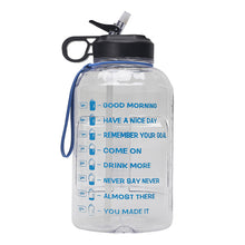 Load image into Gallery viewer, 2.2L Gallon Water Bottle with Straw and Time Marker
