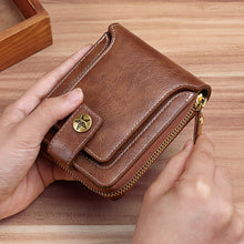 Load image into Gallery viewer, Vintage Men&#39;s Wallet Pu Leather Short Purse
