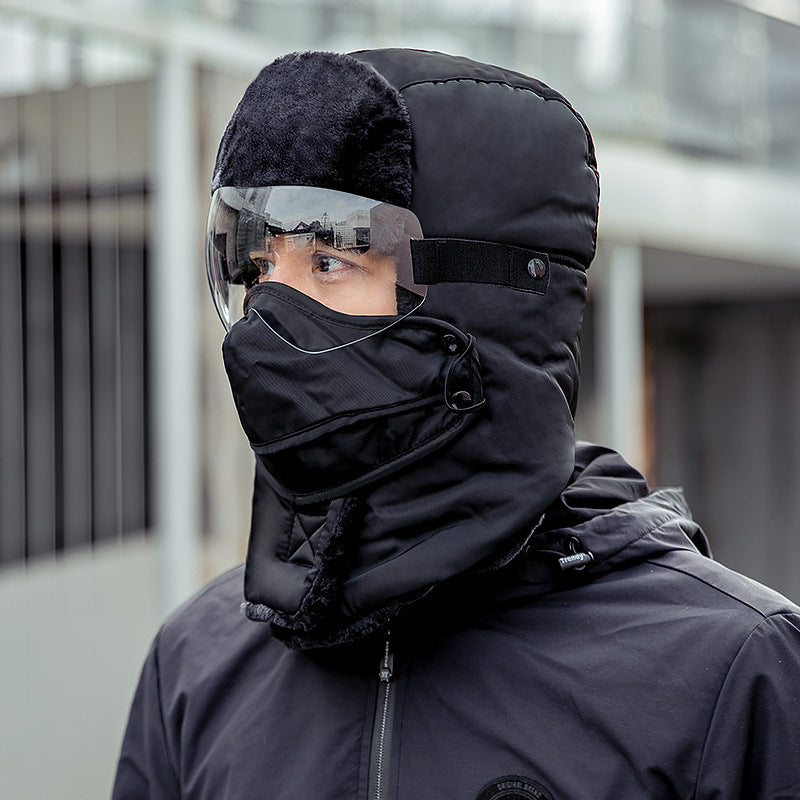 New Fashion Men Warm Waterproof Hood Hat