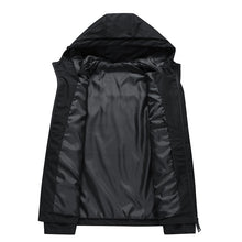 Load image into Gallery viewer, Autumn And Winter Men Long Sleeves Loose Pocket Zipper Hood jacket
