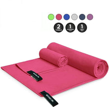 Load image into Gallery viewer, Microfiber Sports Fitness Double-sided Fleece Quick Dry Towel
