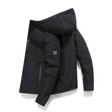 Load image into Gallery viewer, Autumn And Winter Men Long Sleeves Loose Pocket Zipper Hood jacket
