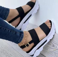 Load image into Gallery viewer, Summer Casual Wedge Design Shoes Buckle Strap Chunky Sandalias Lady Beach Footwear
