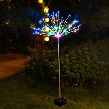 Load image into Gallery viewer, Outdoor Solar Lights  120  LEDs 8 modes Solar Fireworks Lamp
