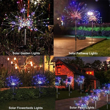 Load image into Gallery viewer, Outdoor Solar Lights  120  LEDs 8 modes Solar Fireworks Lamp
