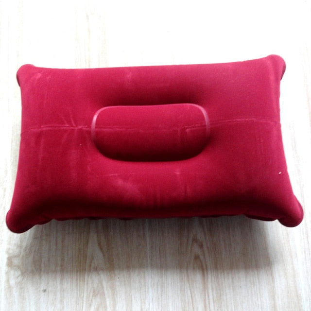 2 Pcs Portable Ultralight Inflatable PVC Nylon Air Pillow
