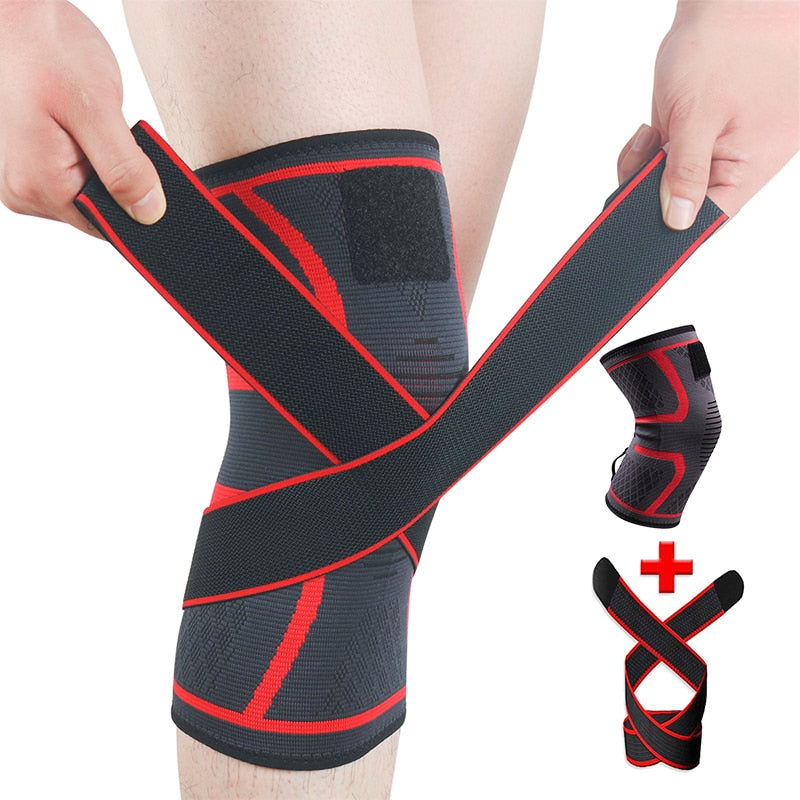 Sports Men Pressurized Elastic Knee Pads