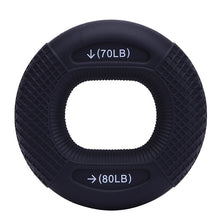 Load image into Gallery viewer, Silicone Adjustable Hand Grip 20-80LB Gripping Ring Finger Forearm Trainer
