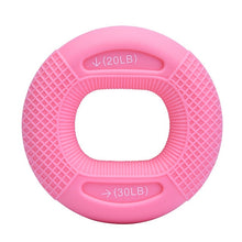 Load image into Gallery viewer, Silicone Adjustable Hand Grip 20-80LB Gripping Ring Finger Forearm Trainer
