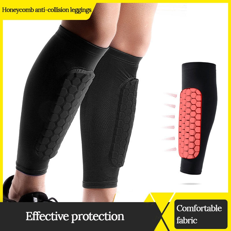 Outdoor Sport Honeycomb Anti-Collision Pads Protection Leg Guard Socks Shank
