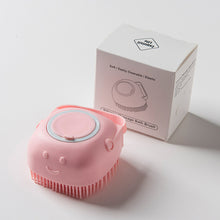 Load image into Gallery viewer, Soft Safe Silicone Dog Cat Bath Brush with Shampoo Box Pet Bathroom Massage
