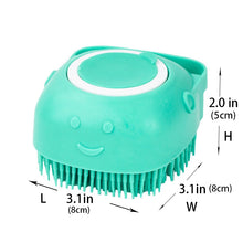 Load image into Gallery viewer, Soft Safe Silicone Dog Cat Bath Brush with Shampoo Box Pet Bathroom Massage
