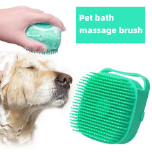 Load image into Gallery viewer, Soft Safe Silicone Dog Cat Bath Brush with Shampoo Box Pet Bathroom Massage
