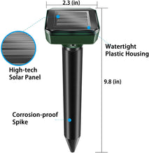 Load image into Gallery viewer, Farm Outdoor Solar Mouse Repeller Vibration Ultrasonic
