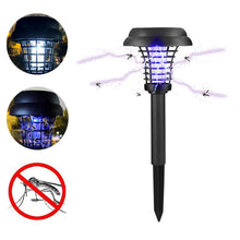 Load image into Gallery viewer, Solar Power Electric Mosquito Killer Lamp LED Anti Mosquito Outdoor Garden Light
