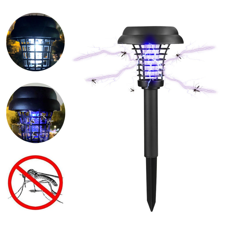 Solar Power Electric Mosquito Killer Lamp LED Anti Mosquito Outdoor Garden Light