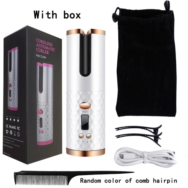 Rechargeable Automatic hair curling iron electric