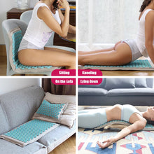 Load image into Gallery viewer, Acupressure Mat, Massage Mat Acupuncture Pillow Set Yoga Mat Needle Relieve Back

