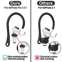 Load image into Gallery viewer, 2 Pair Sports Silicone Ear Hooks for Apple AirPods pro 3 2 1 Accessories
